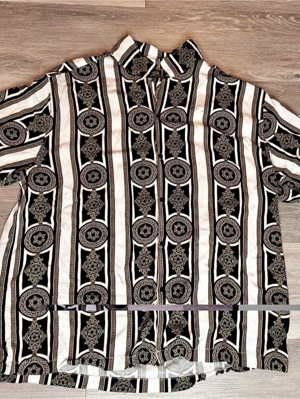Casa Moda Men's Patterned Button Down 3XL